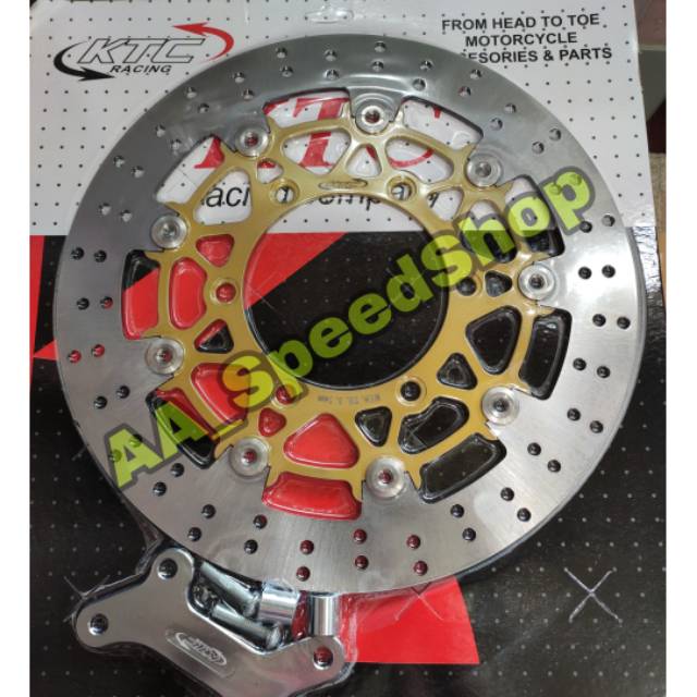 Piringan cakram disc brake depan ktc model psm floating lebar 320mm honda tiger cb150r lama megapro