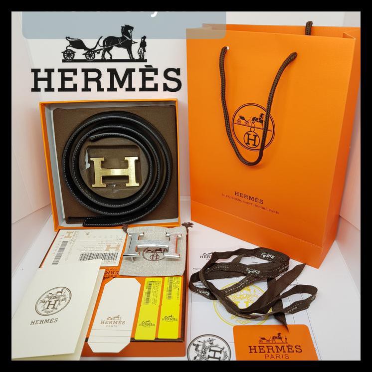 Indh Gesper Ikat Pinggang Sabuk Belt Hermes Premium 100 % Mirror Original KOMPLIT Kode 628