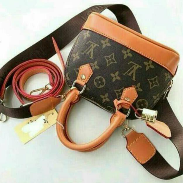 BARU Tas Lv Alma Motif / Super Mini 2 Talipanjang Tas Impor - Fashion Grosir Batam ~~