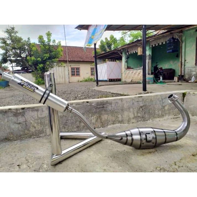KNALPOT NINJA 150 R RR SS ORIGINAL MSB CROOM / Knalpot Racing ninja / Knalpot ninja KRR