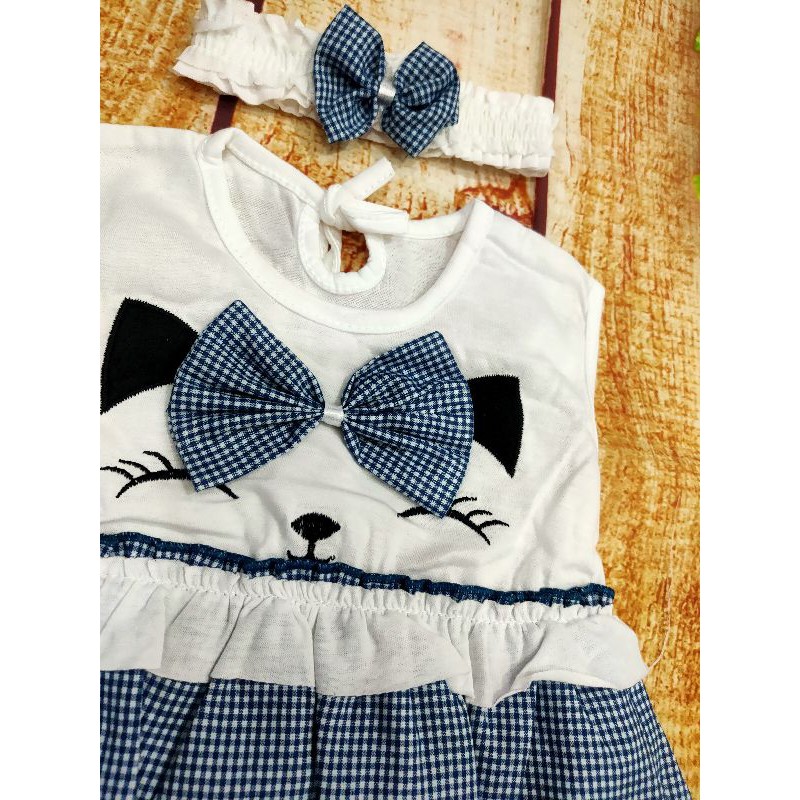Two Mix Baju Bayi Murah Dress Bayi Free Bando 3 - 9 Bulan dj761-4