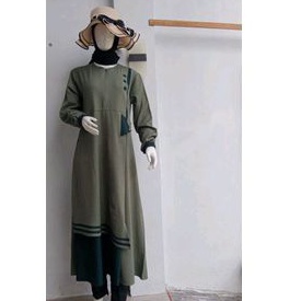 gamis ity crepe lady zara gamis kekinian gamis kombinasi