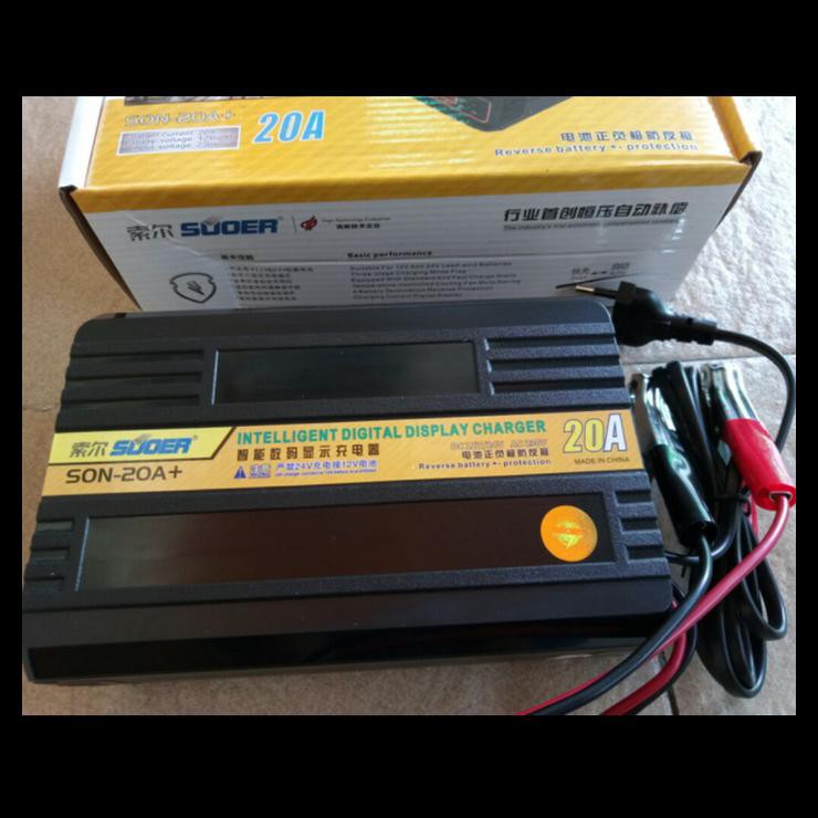 Charger Aki Otomatis Suoer Dc 12V 24V 20A Son-20A Son20A Son20 A
