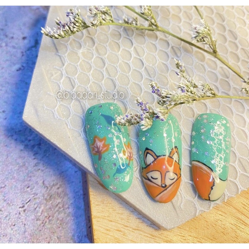 Wolf Nail art