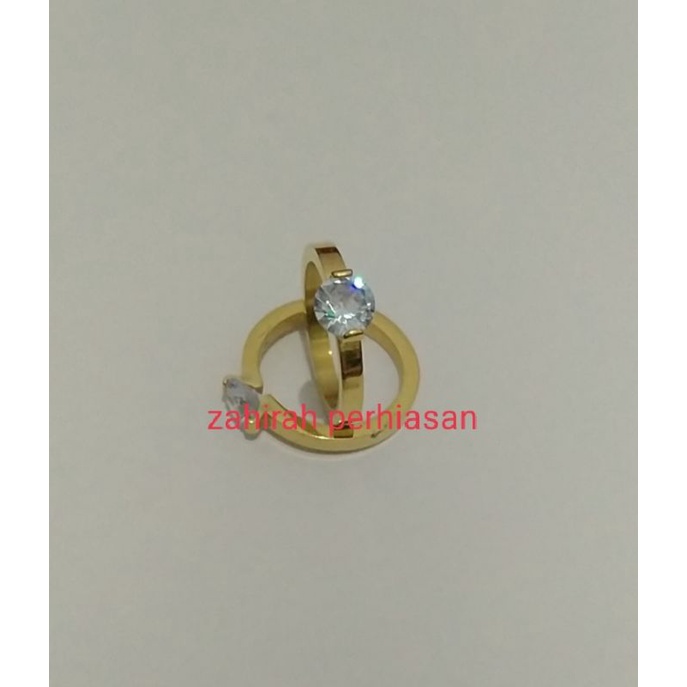 CINCIN WANITA COIN MATA SATU ANTI LUNTUR 880