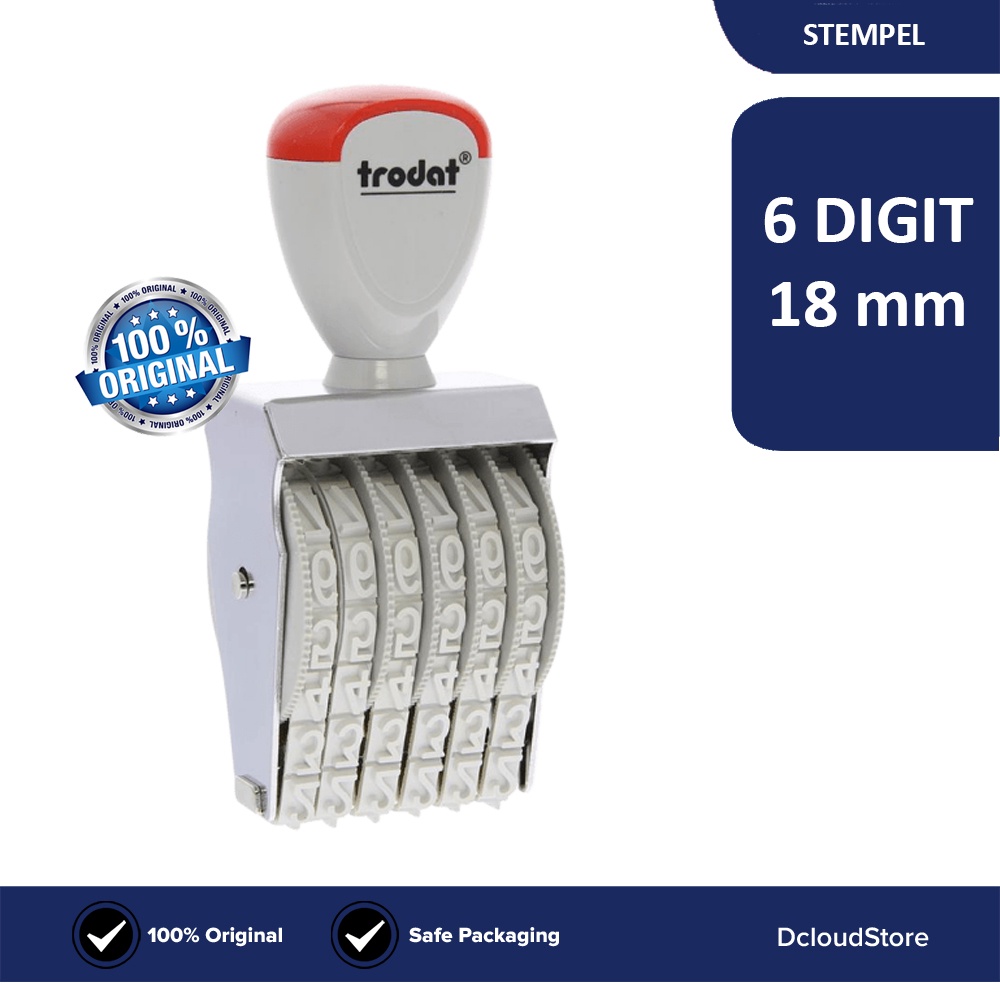 

Stempel Manual 6 Digit Trodat Cap Stempel Angka Nomer Nomor 18 mm