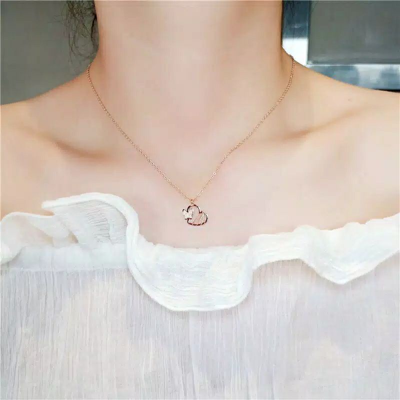 GG Kalung Aksen Love Butterfly