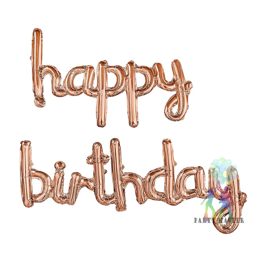 PartyMaster huruf happy birthday sambung
