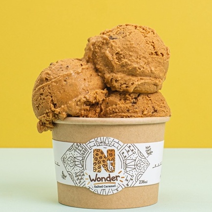 

Salted Caramel Dessert Gelato by Nth Wonder – 1/2 Pint