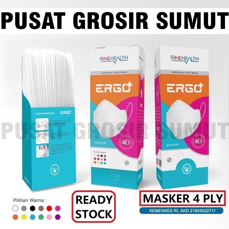 MASKER 4 PLY MASKER ERGO MASKER ERGO 4PLY MASKER MUKA MASKER ONEHEALTH