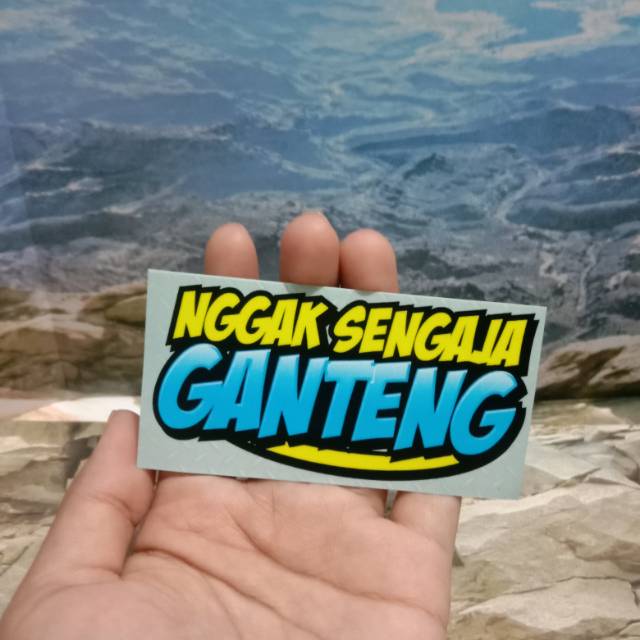 Sticker printing Nggak Sengaja Ganteng