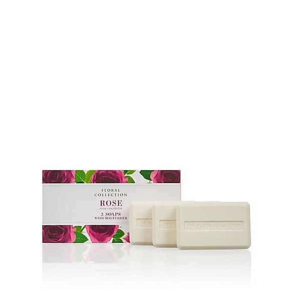 MARKS &amp; SPENCER Trio of Soaps Sabun Mandi Batang isi 3 pcs - Rose