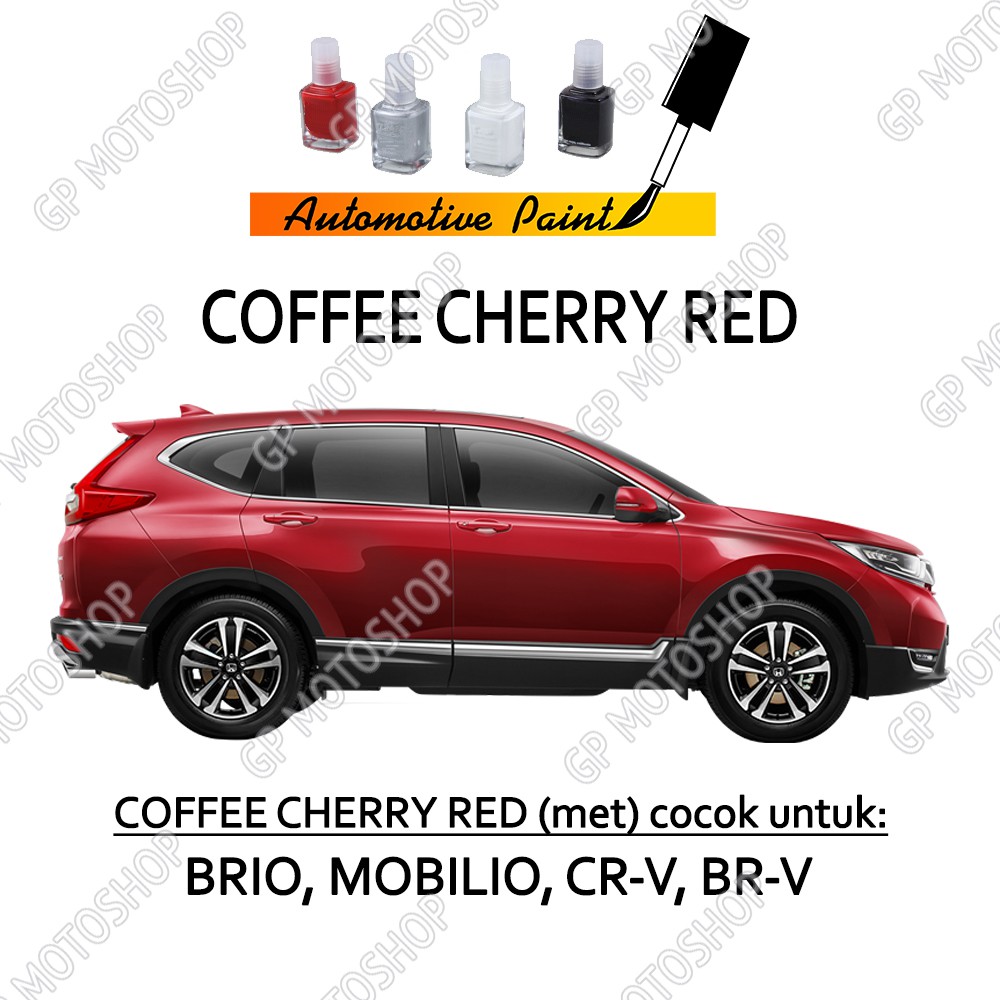 Cat Oles Honda Coffee Cherry Red Penghilang Baret Mobil Lecet Gores Merah Tua Metalik Mobilio Brio