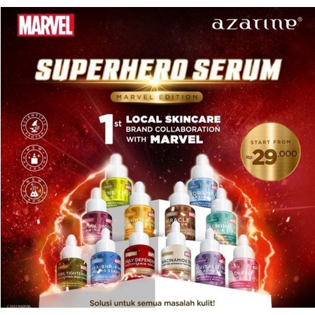 ❤GROSIR❤AZARINE SERUM  SUPER HERO SERIES X MARVEL COLLABORATION