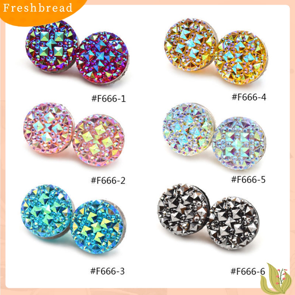 [ TERLARIS]1Pair Muslim Round Magnet Brooch Pins Clasp Hijab Scarf Abaya Clothes Jewelry