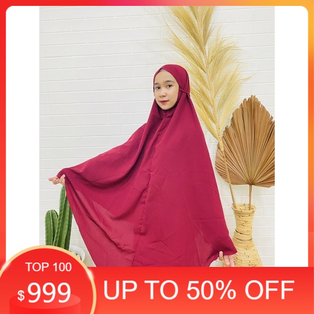 100%ORI (1KG MUAT 5PCS) NUHA NON PET SYARI BIG SUPER JUMBO XXXL KHIMAR HIJAB JILBAB INSTANT KERUDUNG