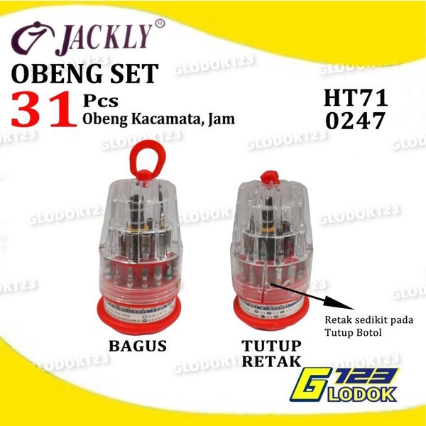 Obeng Set 31 Pcs Service Jam Kacamata HP Handphone PC Komputer Laptop