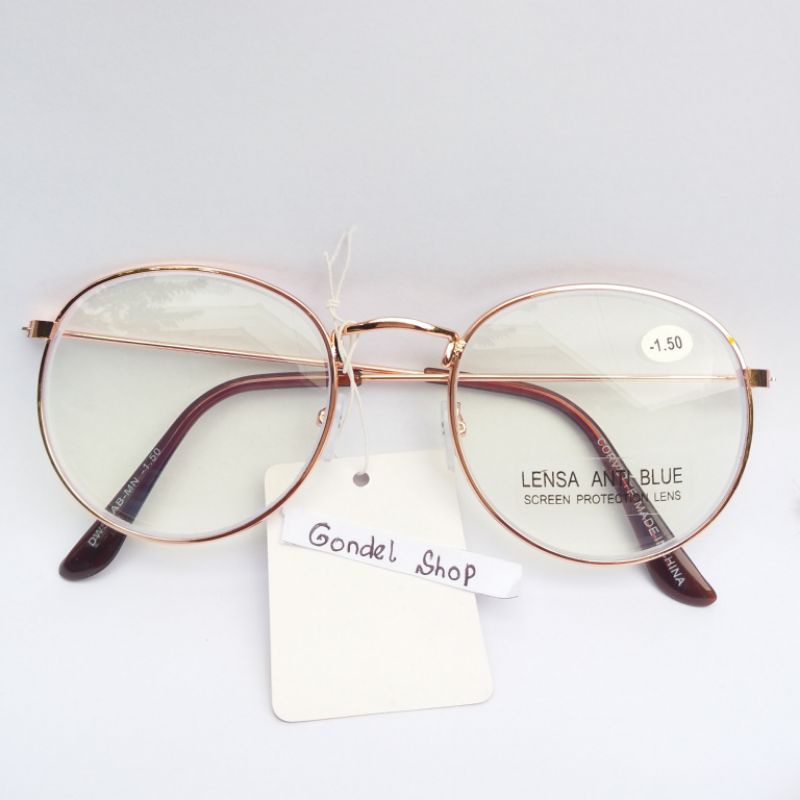 Kacamata MINUS Frame Oval -0.50 sd -4.00 Wanita