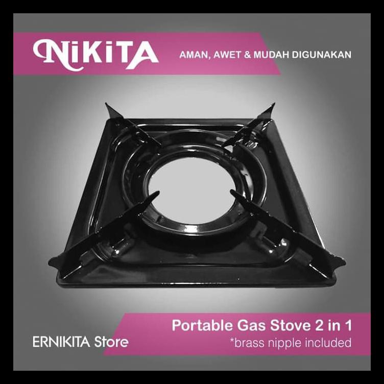 Kompor Gas Portable Nikita 2 In 1 Terlengkap