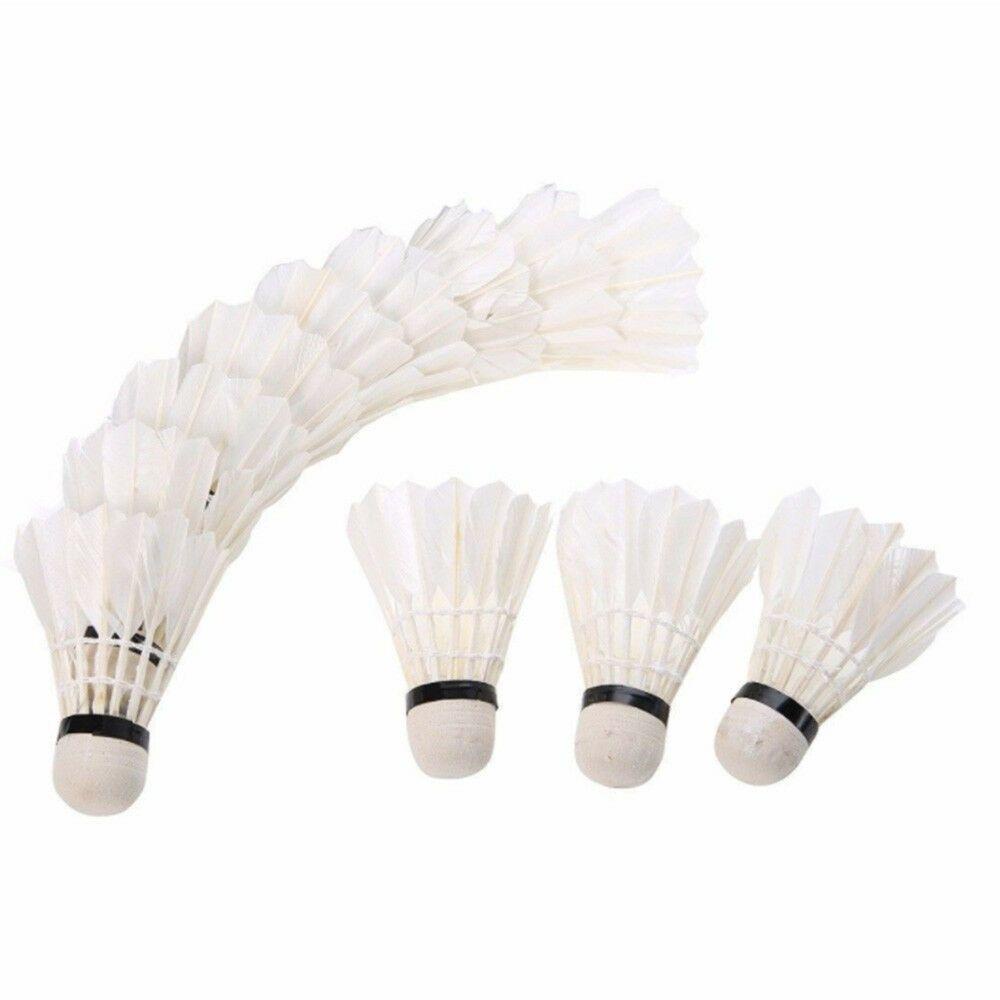 Pineapple 12pcs Shuttlecocks Ball High Quality Bola Putih Alat Olahraga Bulu Angsa Birdies
