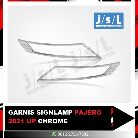 GARNIS SIGNLAMP PAJERO 2021 up CHROME