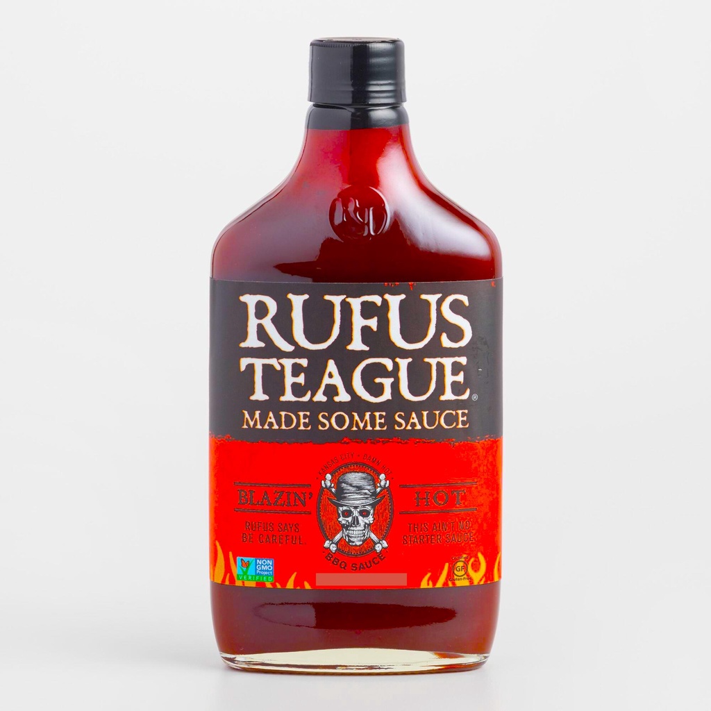 

Rufus Teague Blazin Hot BBQ Barbecue Grilled Meat Steak Chicken Fish Sauce Saus Barbekyu Pedas Very Spicy Sauce