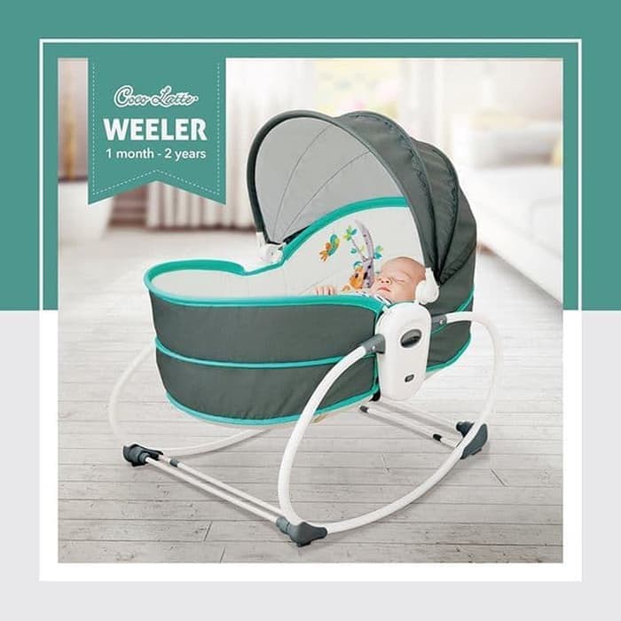 Makassar - Bouncer Cocolatte Weeler 5 in1 Rocker &amp; Bassinet | Tempat Tidur Bayi | Ayunan Bayi