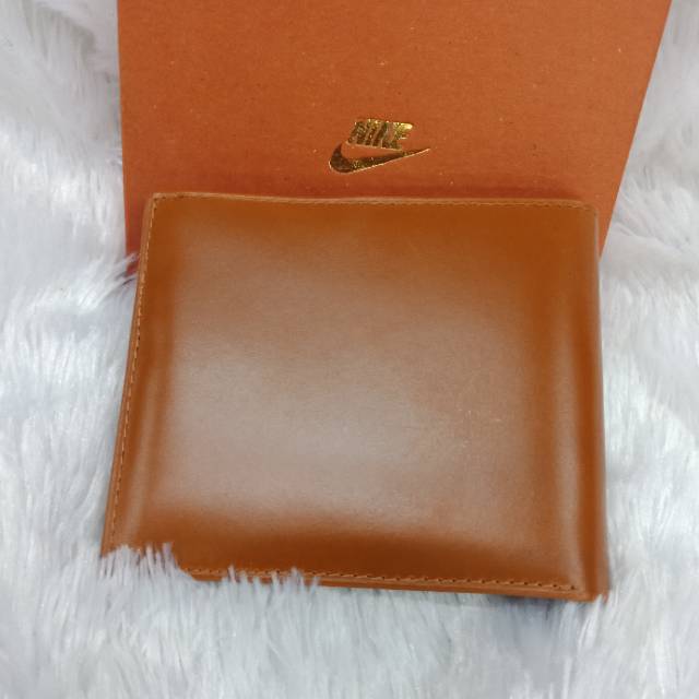 Dompet pria kulit Nike Light Brown