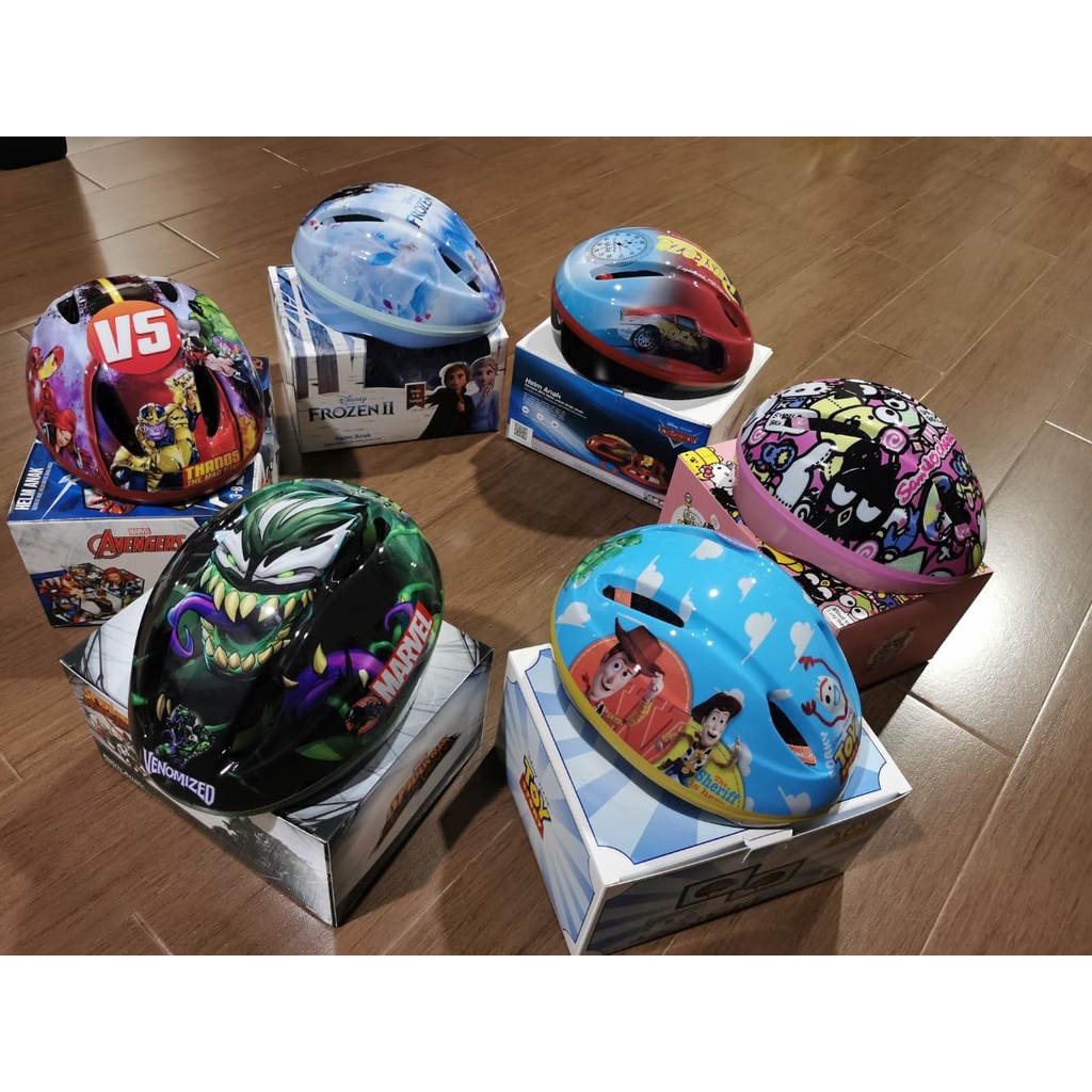 Helm Kids Element Sanrio Avenger Hulk Cars Spiderman Frozen Venom Anak - Venom-8