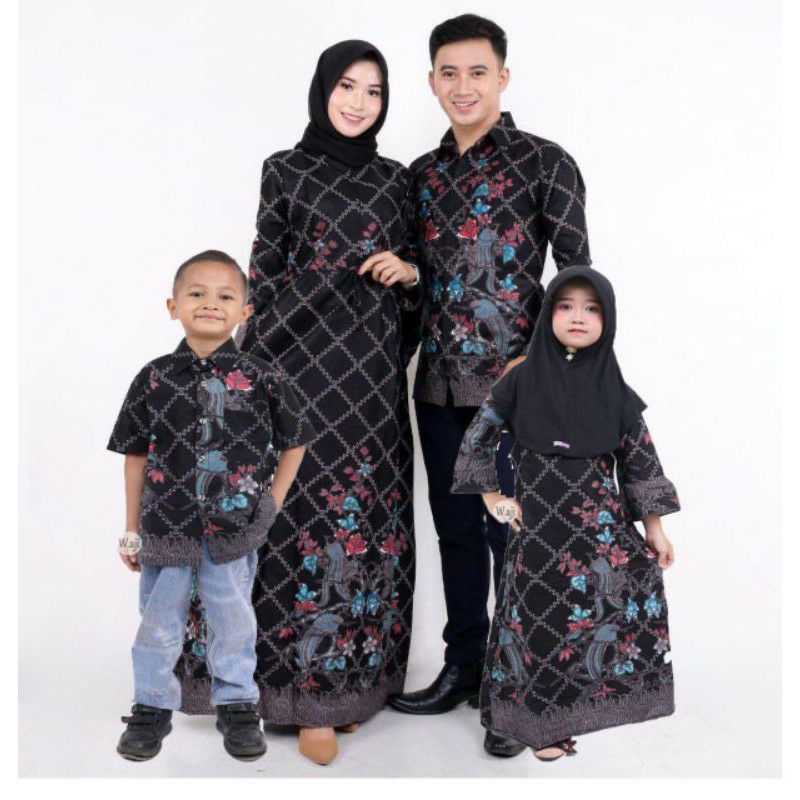 BAJU BATIK COUPLE FAMILY MUSLIM WANITA TERBARU