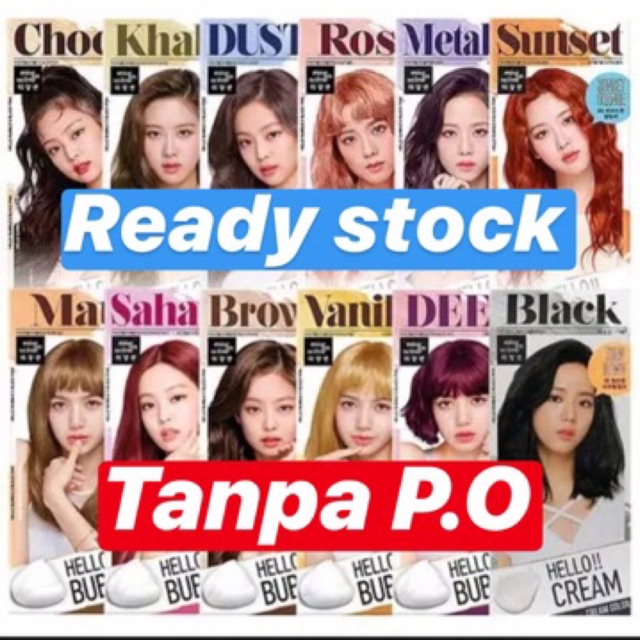 Mise en scene Hello bubble  ready asli korea  semua 