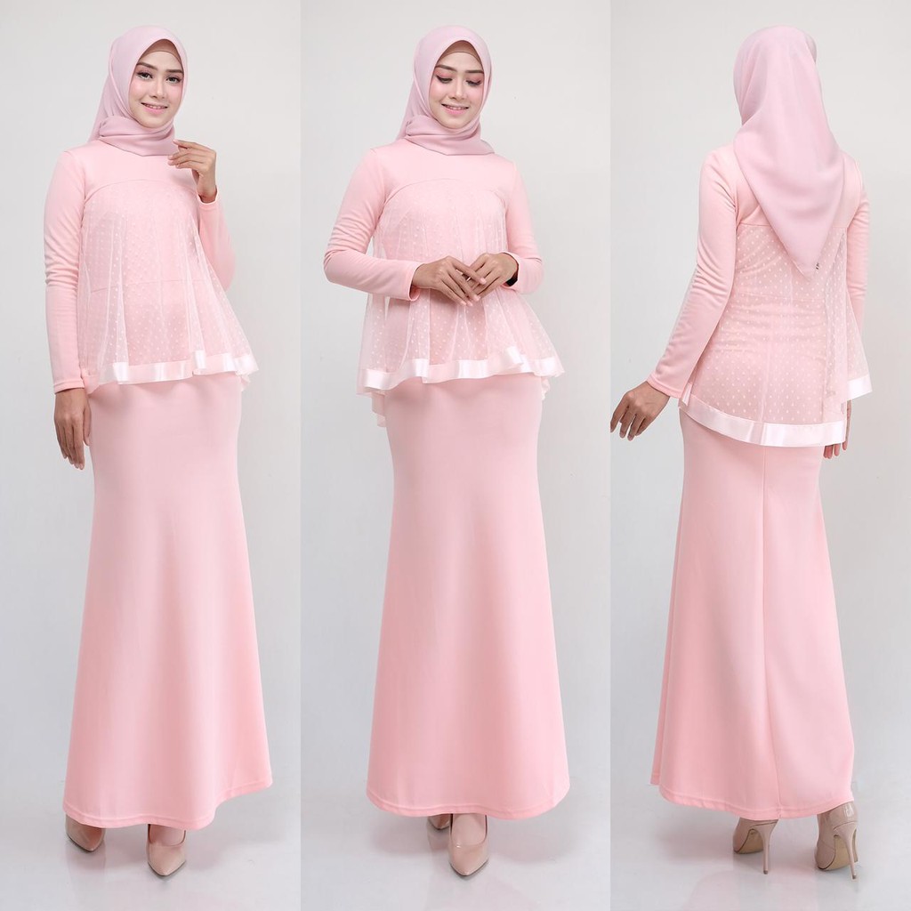 8151# gaunpanjang scuba / longdress fashion / gaunpanjang import / longdress muslim peplum