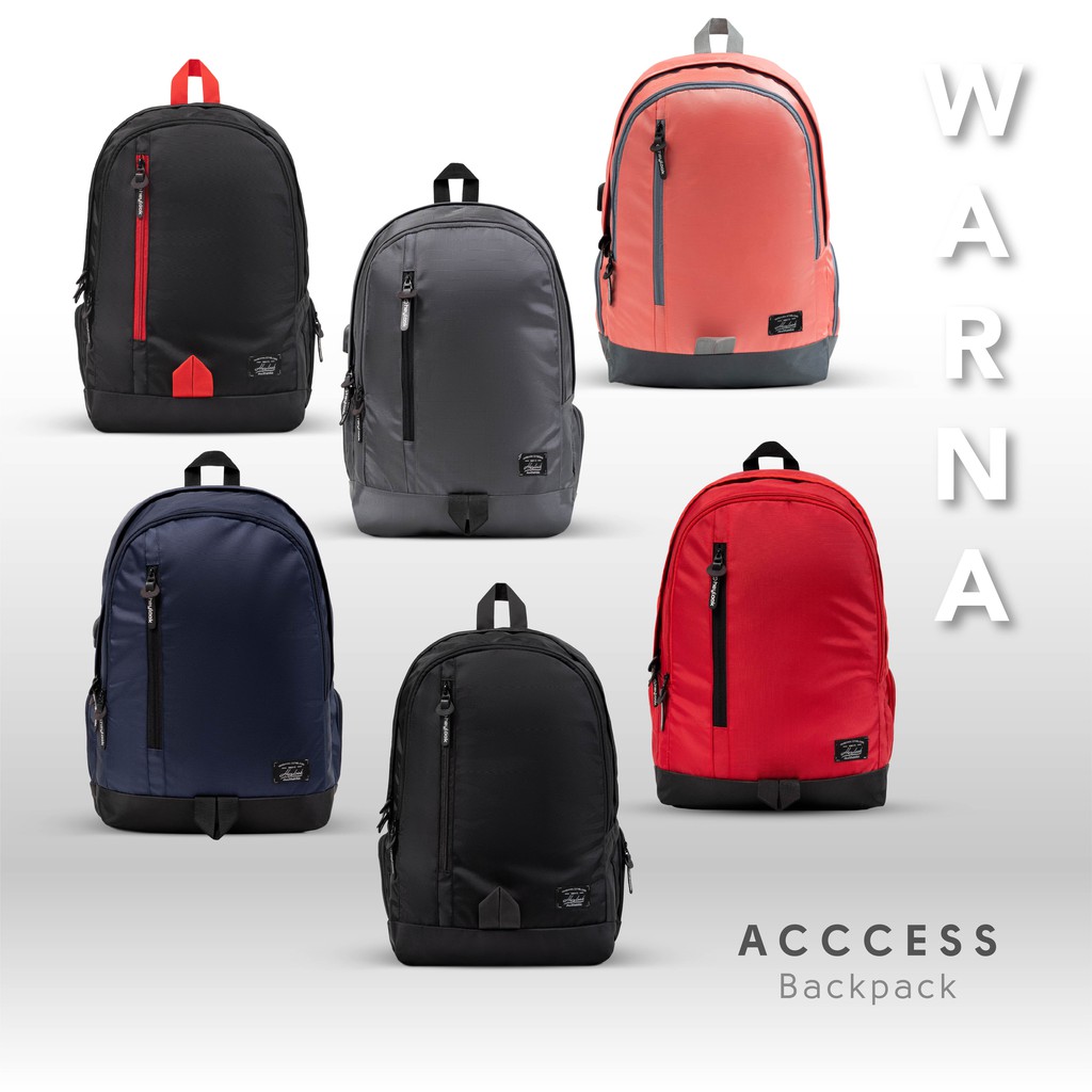 [BISA COD] Tas Ransel Laptop Ransel Kuliah Murah Tas Punggung USB Backpack Sekolah Unisex