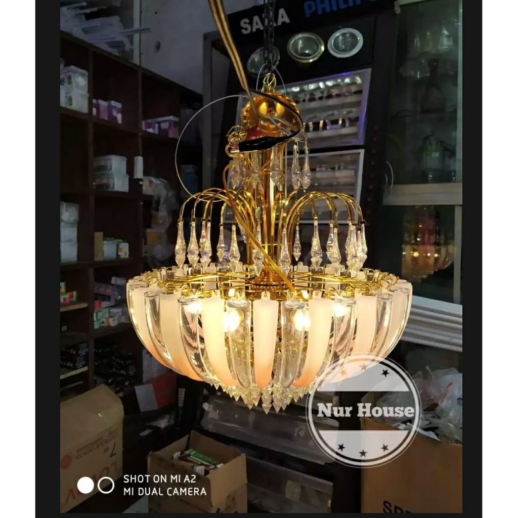 Lampu Gantung Kristal Berlian Mewah