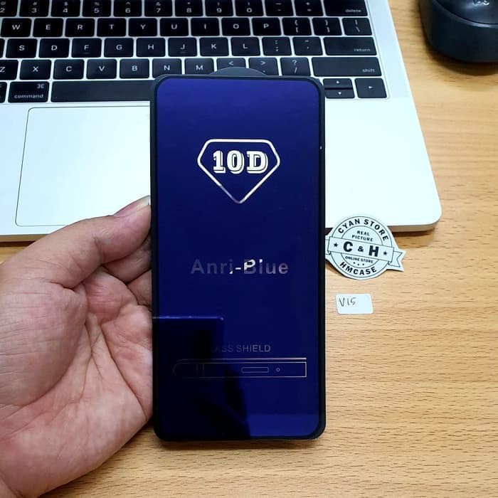 TG TEMPERED GLASS FULL LEM VIVO V15 ANTI BLUE ANTI RADIASI⠀⠀⠀⠀