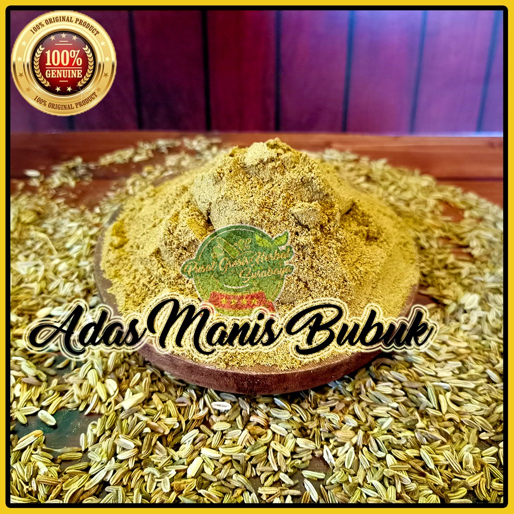 

Adas Manis Bubuk 500Gr Obat Suplemeb Herbal Kesehatan Pencernaan Dan Pelancar ASI