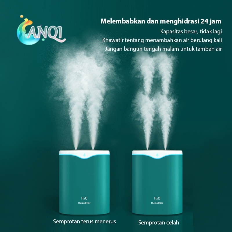 ANQI SHOP Humidifier K7 Air Aromaterapi Diffuser Dual Mist 2ltr Dual Mist VS-1833-6