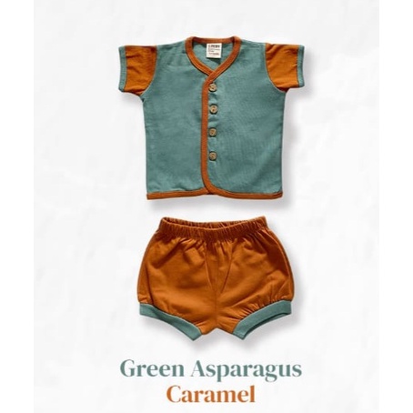 Libby comfy set pendek kombinasi earth colors series