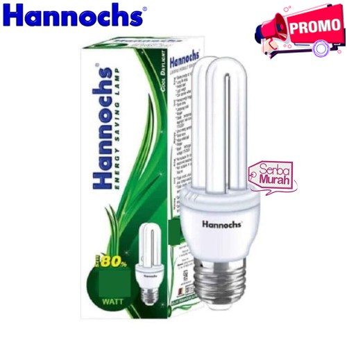 Lampu Hannochs 8 Watt 2U Bergaransi 1 Tahun Resmi / Lampu Hannochs Plc