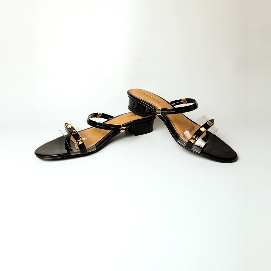 sandal wanita ukuran jumbo besar 41 42 43 44 45 sendal heel casual gaya hak 3cm heels pesta big size