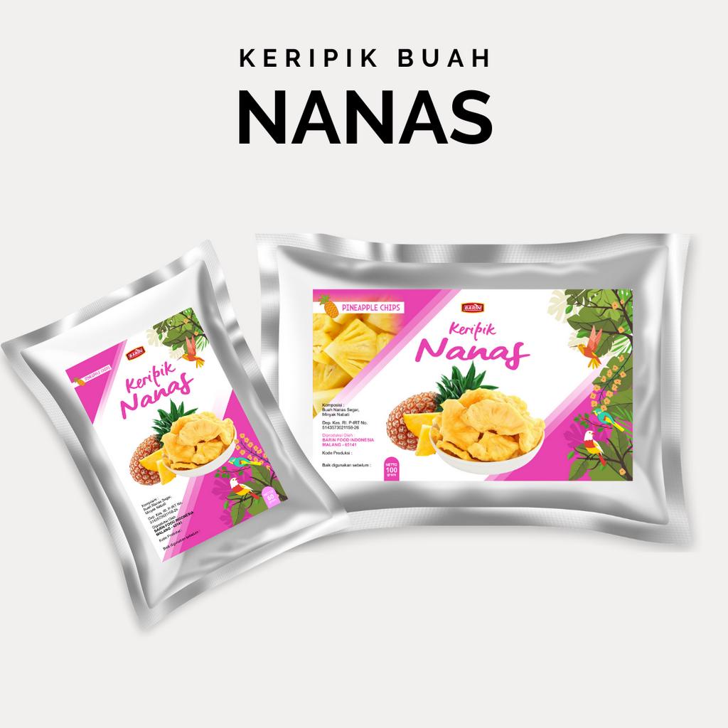 

Keripik Buah Nanas Khas Malang Kripik Nanas 100 dan 50 gr Barin