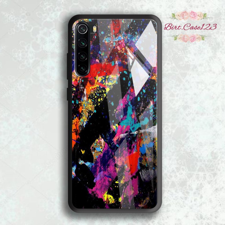 back case glass ABSTRAK Oppo A3s A1k A5 A9 2020 A7 F9 A5s A31 A52 A53 A92 A37 A57 A59 A71 A83 BC5096