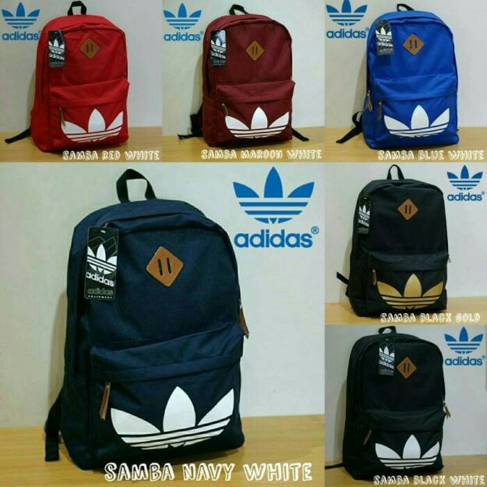 Tas Ransel Adidas Samba Tas Ransel adidas Tas Sekolah Gendong Murah - Hitam