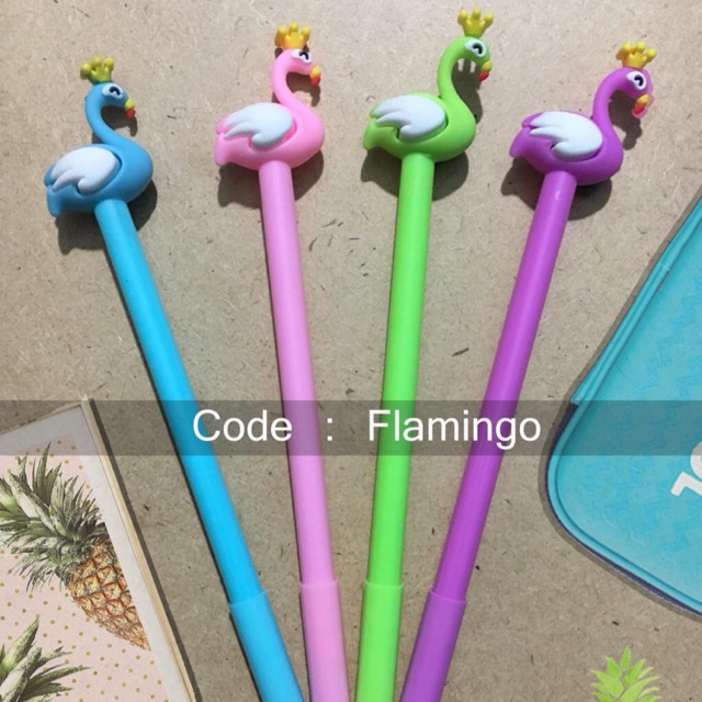 

Pulpen karakter : flamingo