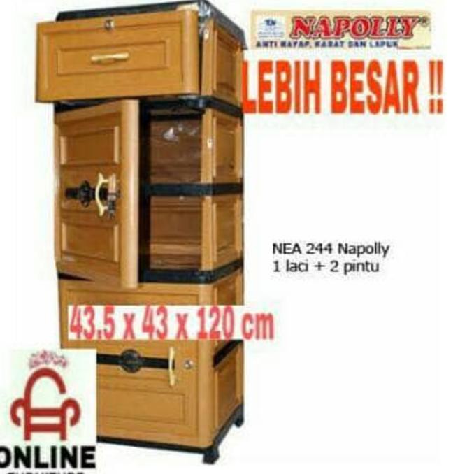 (Sale) Lemari Plastik, Lemari Pakaian, Lemari Nacase Napolly