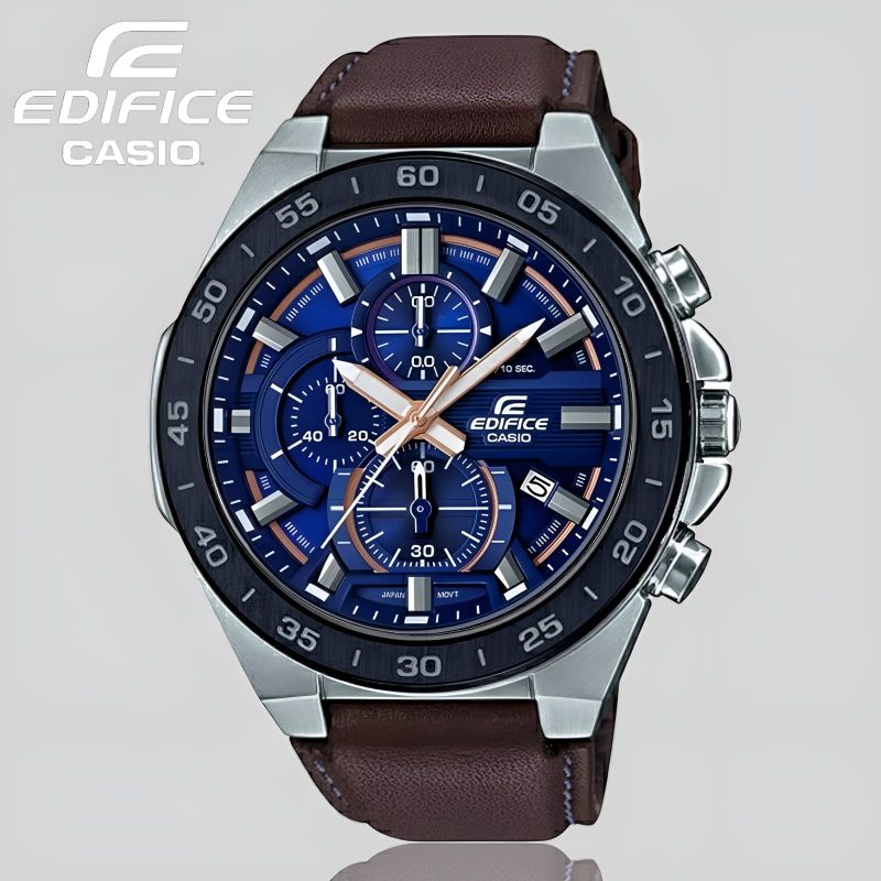 Jam Tangan Pria Merk Casio Edifice Type Efr-564 Original Bm Leathers
