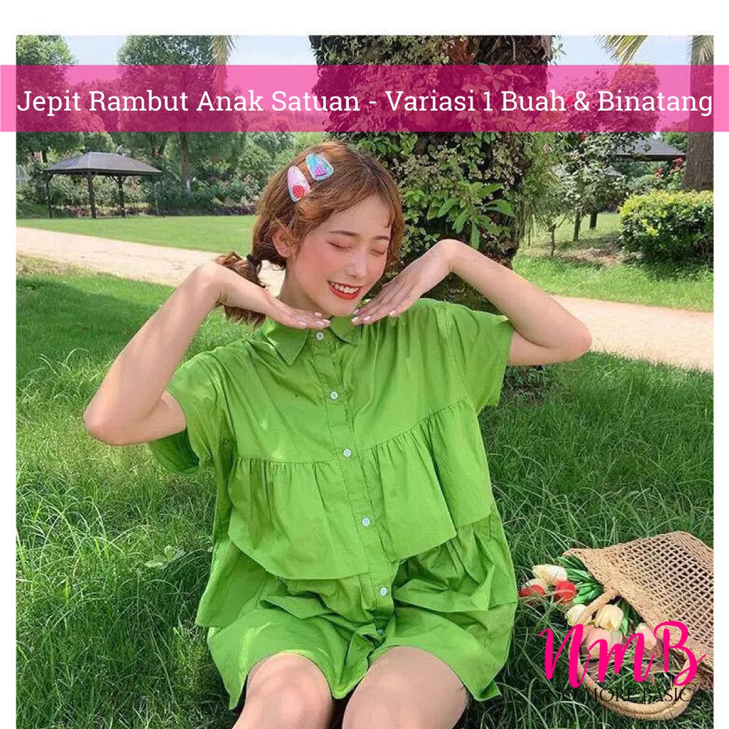 Jepitan Anak Perempuan Aksesoris Rambut Gaya Korea Untuk Anak Perempuan Set Hairclip Animal Fruit