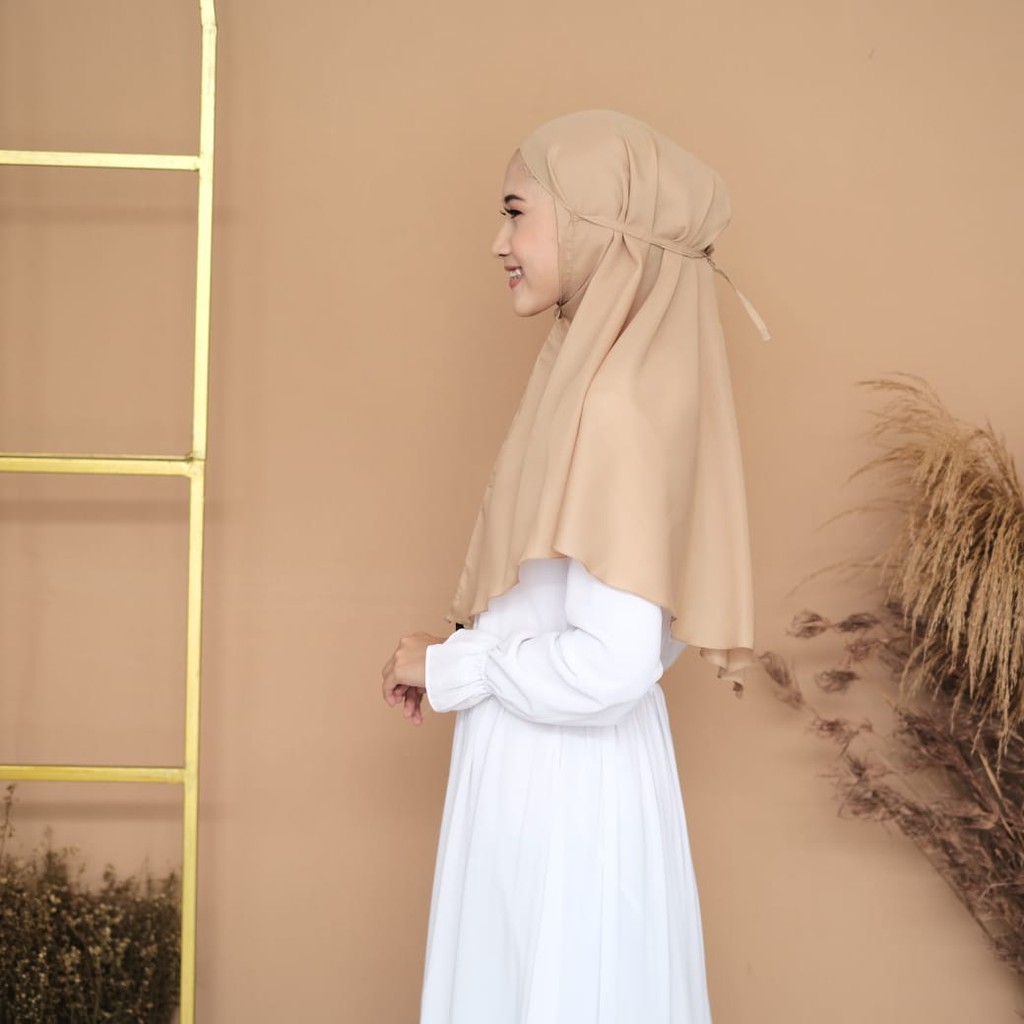 BERGO KHIMAR TANPA PET TALI HIJAB INSTAN BERGO JILBAB KERUDUNG INSTAN INSTANT TANPA PET AS LANCIP