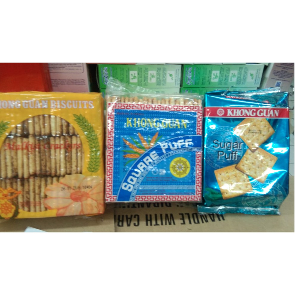 

Khong Guan Biskuit - Square Puff 275 / 350gr / Malkist Cracker 360gr