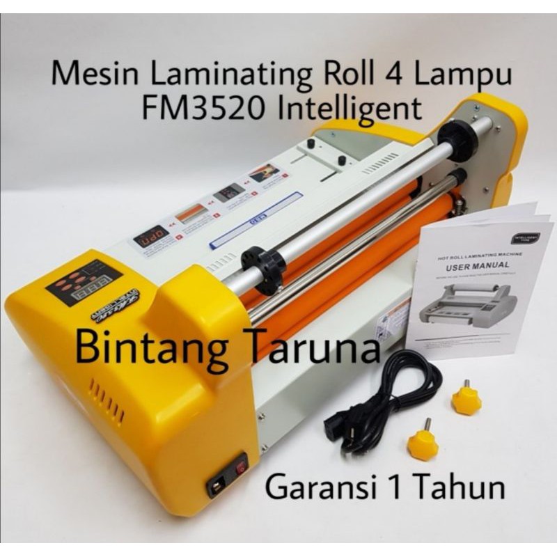 Mesin Laminasi Roll FM3520 Mesin Laminator FM3520 Intelligent 4 Lampu